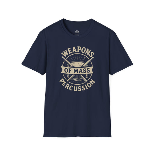Mass Percussion T-Shirt – Navy front view