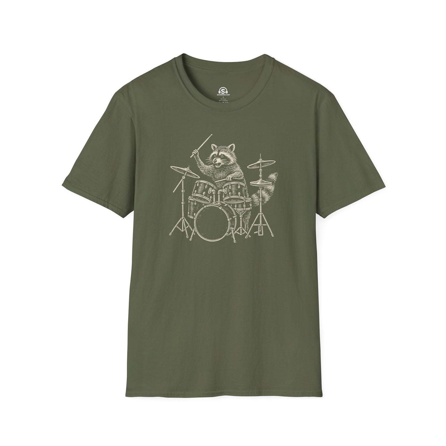 Raccoon Drummer T-Shirt