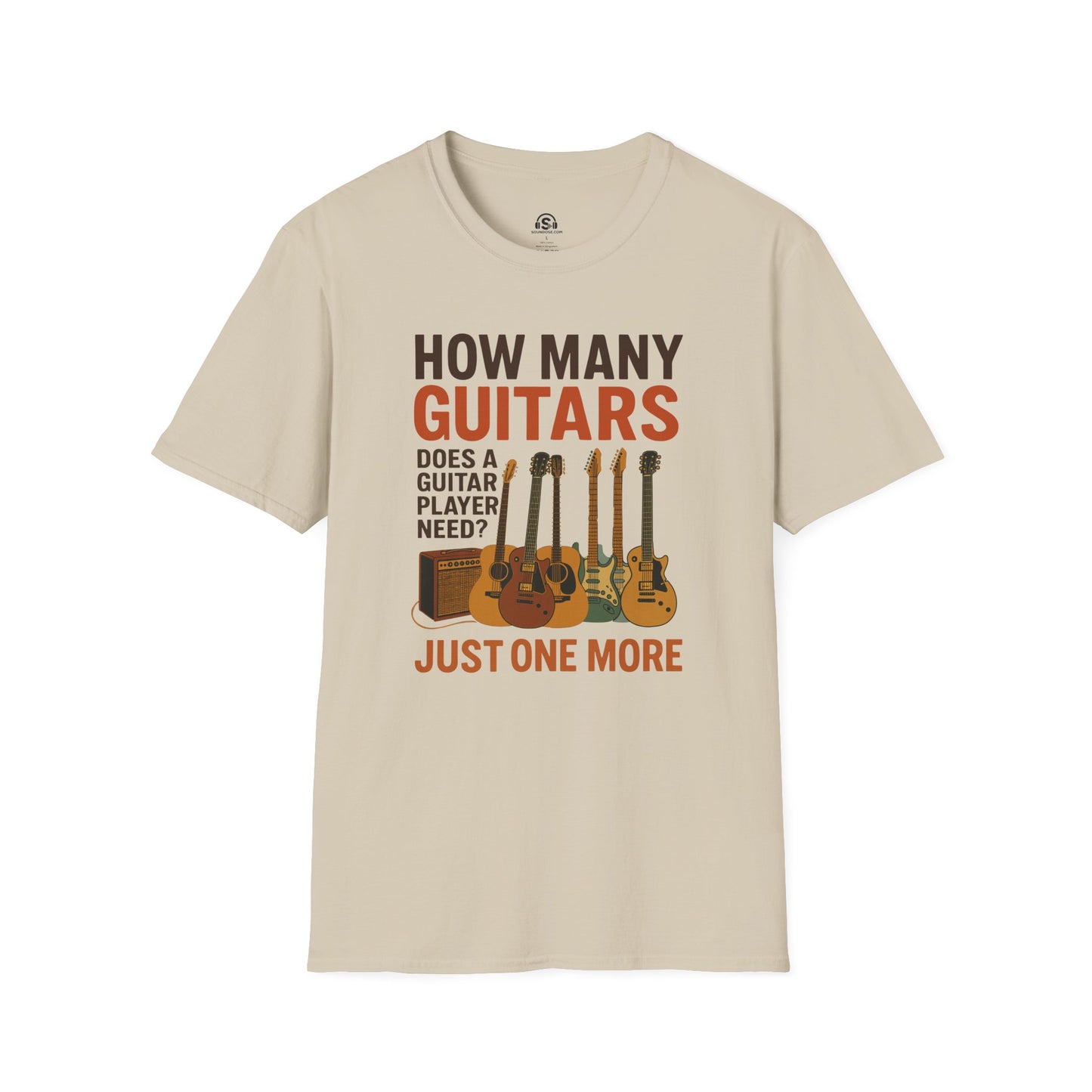 How Many T-Shirt – Sand front view
