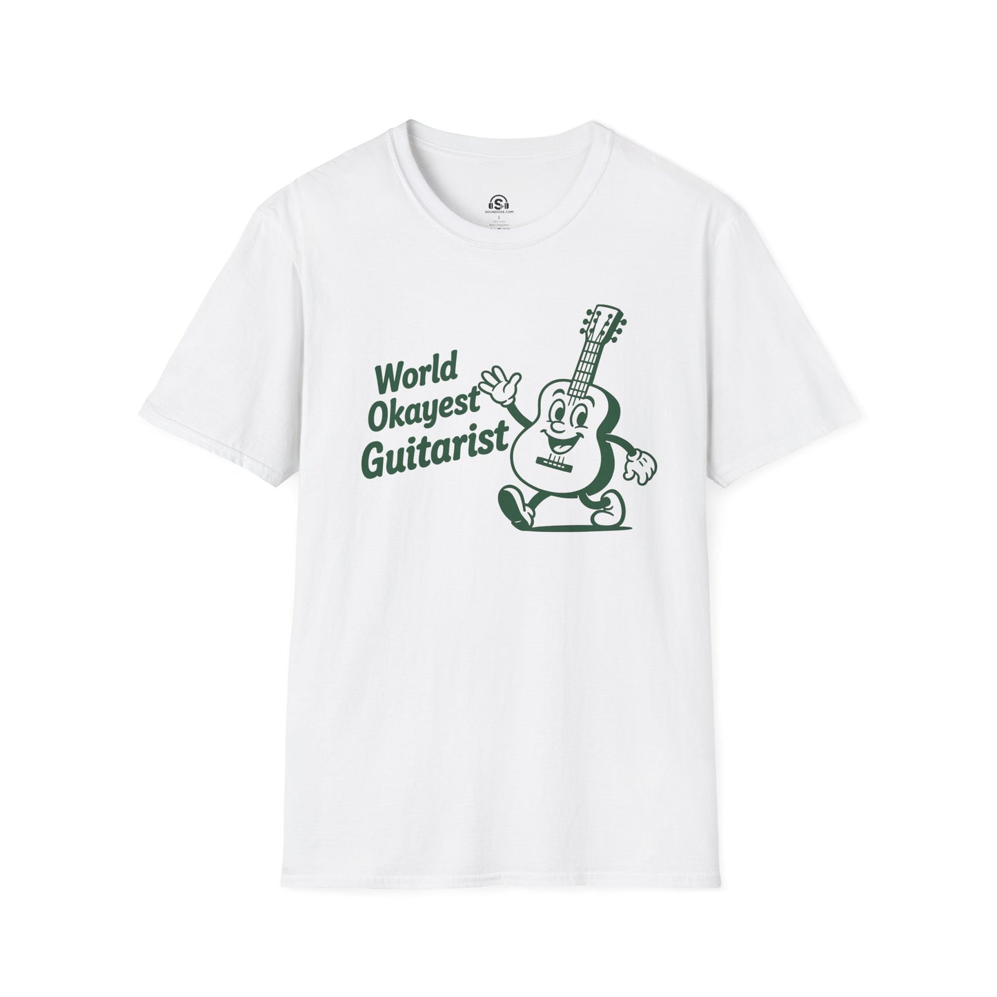 Okayest Guitarist T-Shirt – White front view