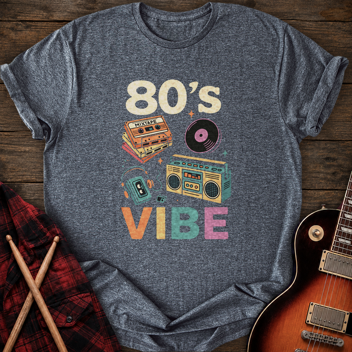 SOUNDOSE 80’s Vibe T-Shirt — Dark Heather t-shirt
