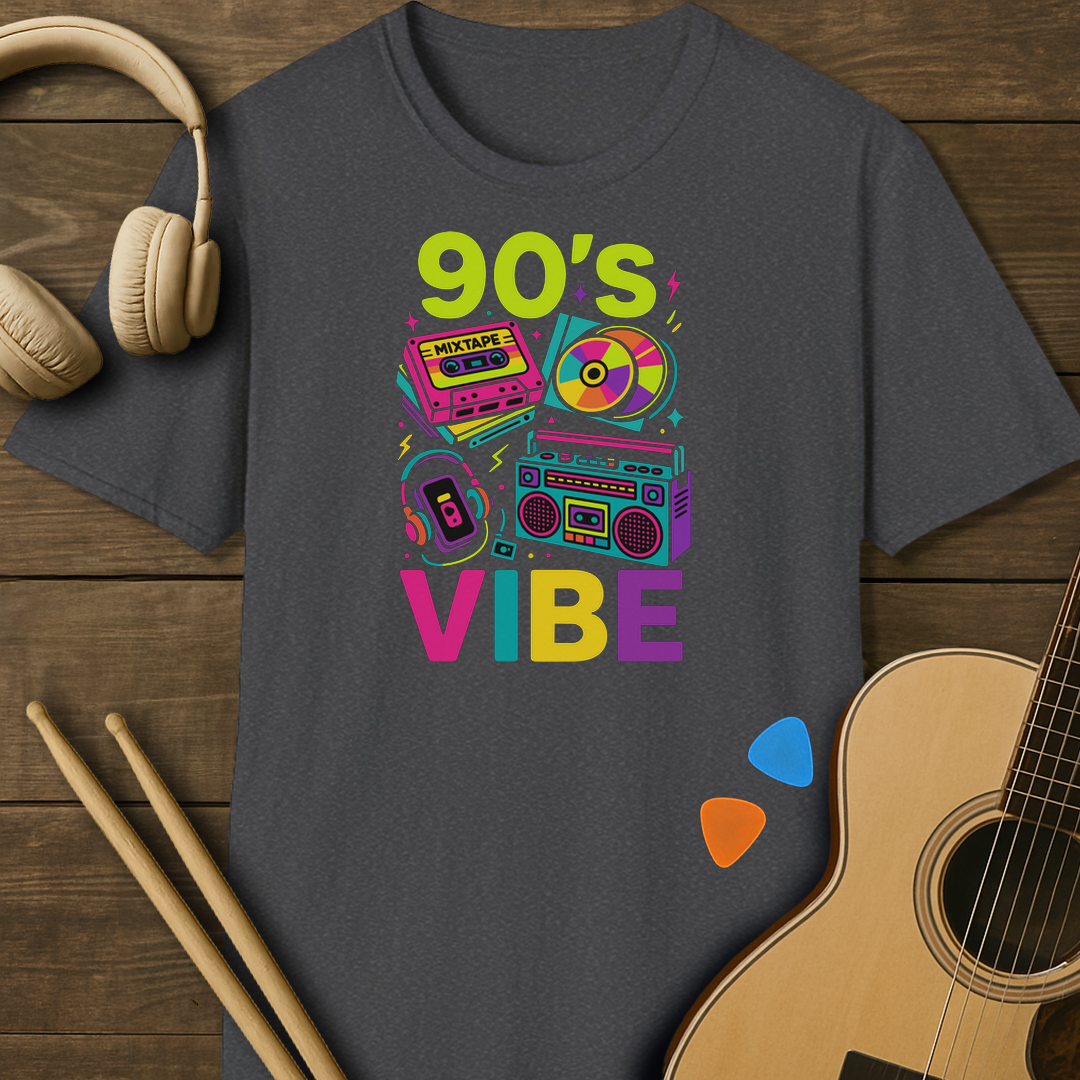 SOUNDOSE 90’s Vibe T-Shirt — Dark Heather t-shirt
