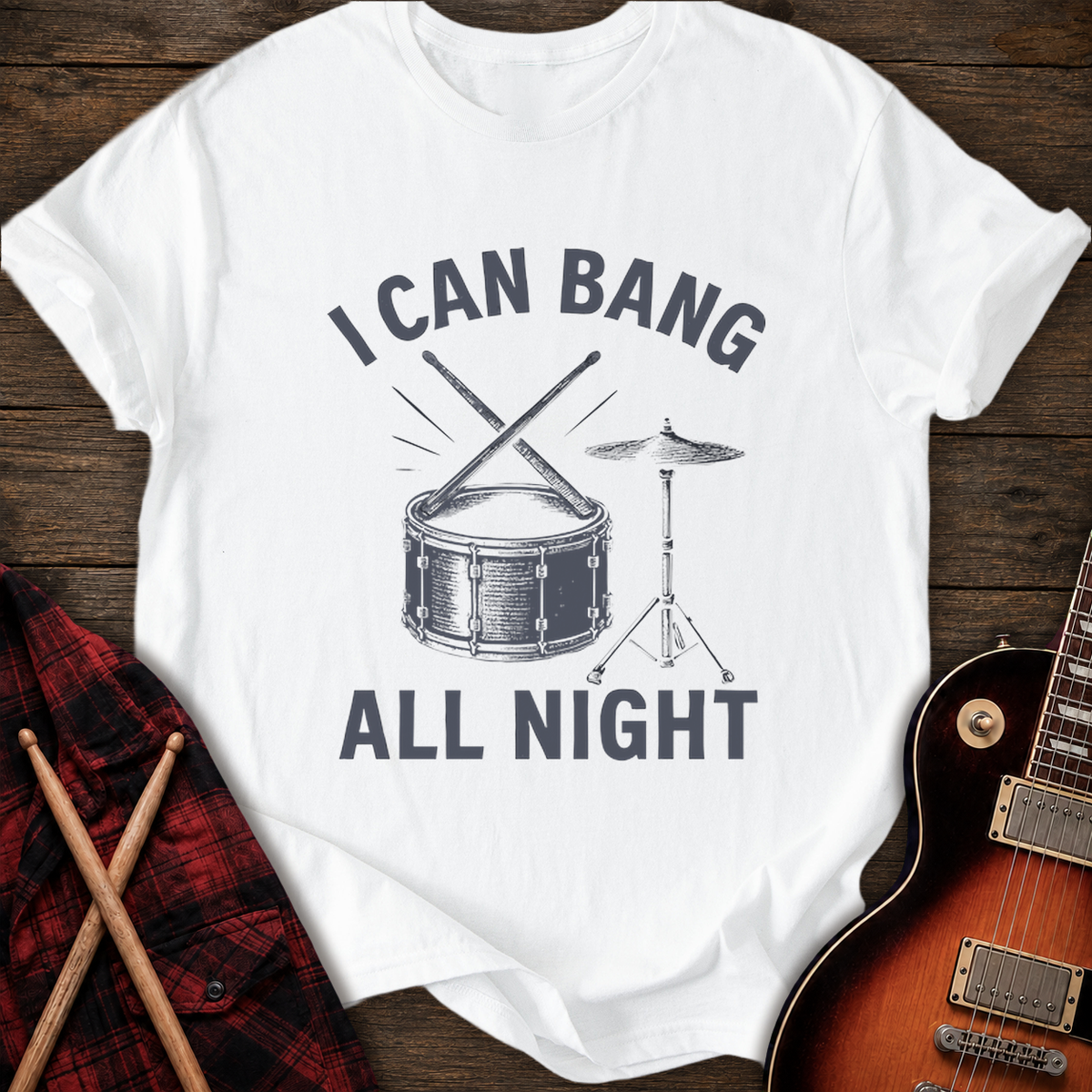SOUNDOSE All Night T-Shirt — White t-shirt