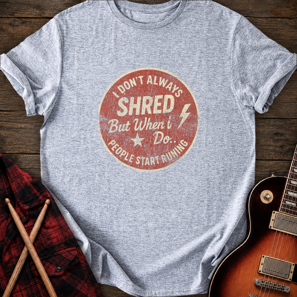 SOUNDOSE Always Shread T-Shirt — Sport Grey t-shirt