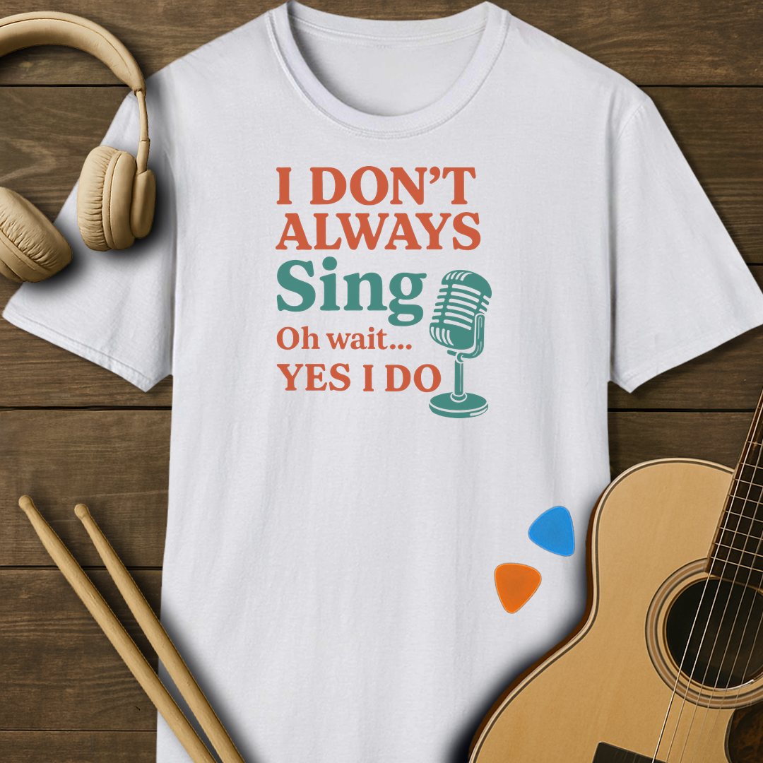SOUNDOSE Always Sing T-Shirt — White t-shirt