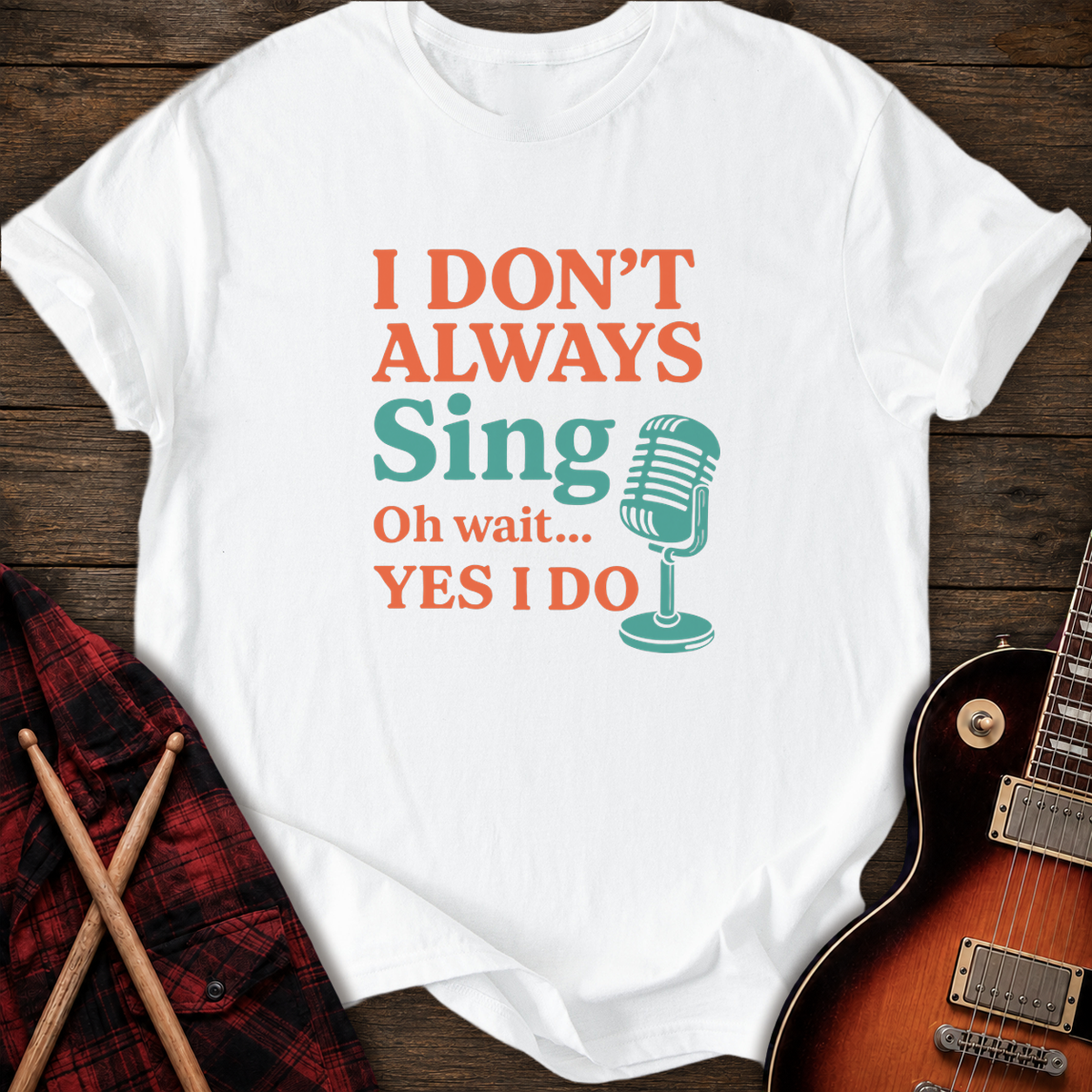 SOUNDOSE Always Sing T-Shirt — White t-shirt