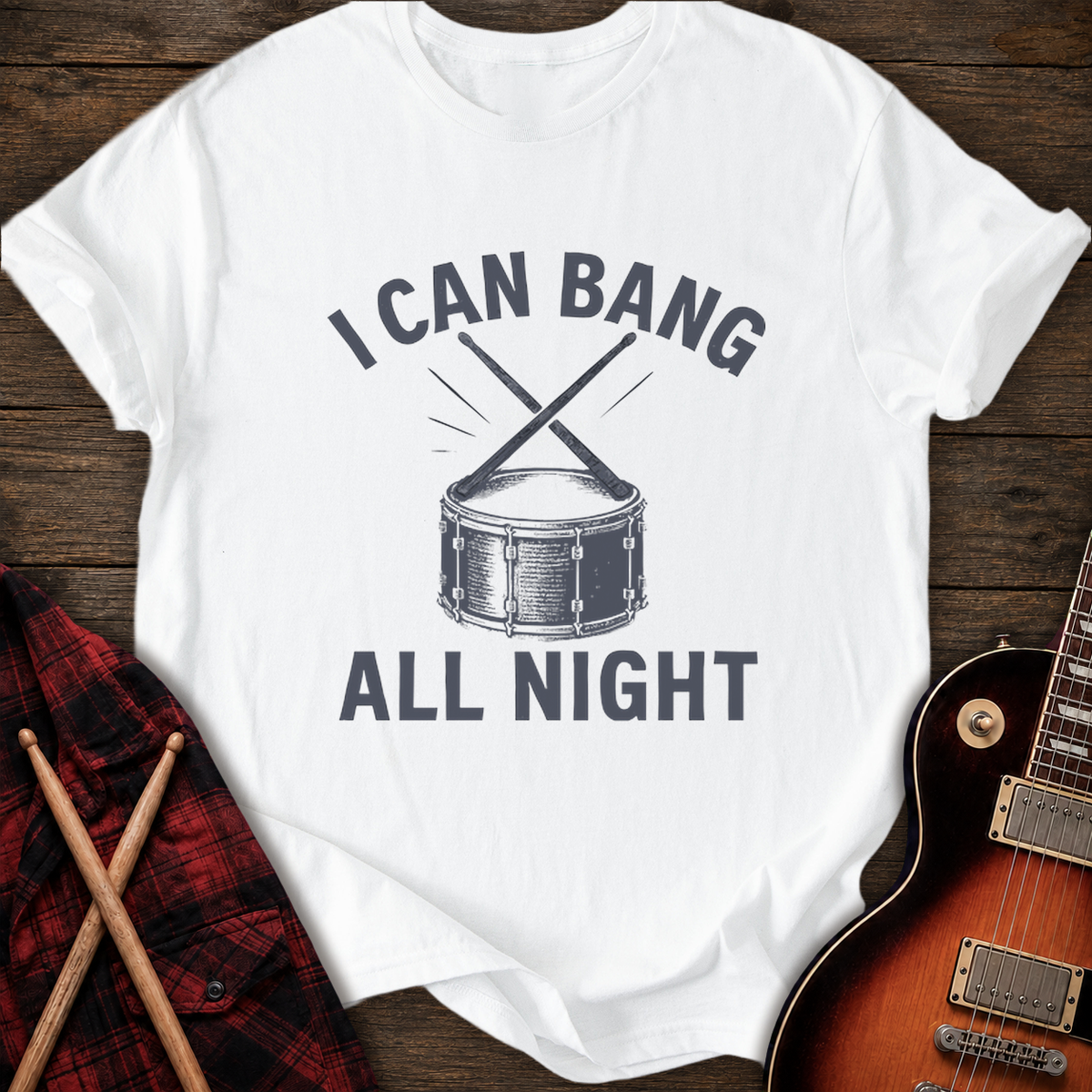 SOUNDOSE Bang All Night T-Shirt — White t-shirt