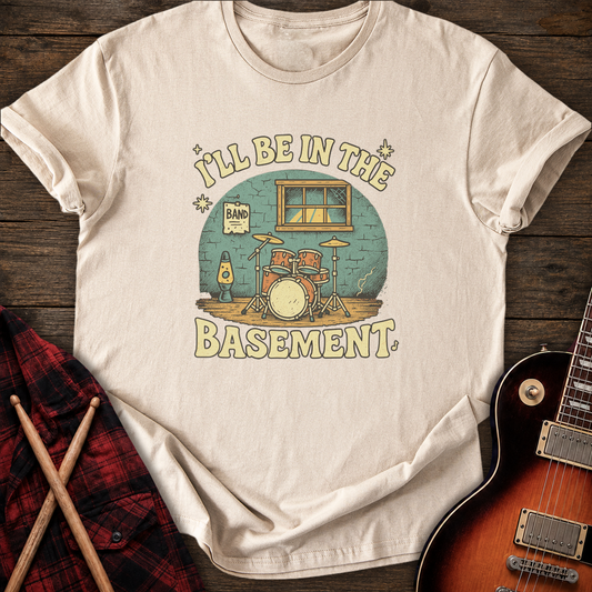 SOUNDOSE Be in Basement T-Shirt — Sand t-shirt