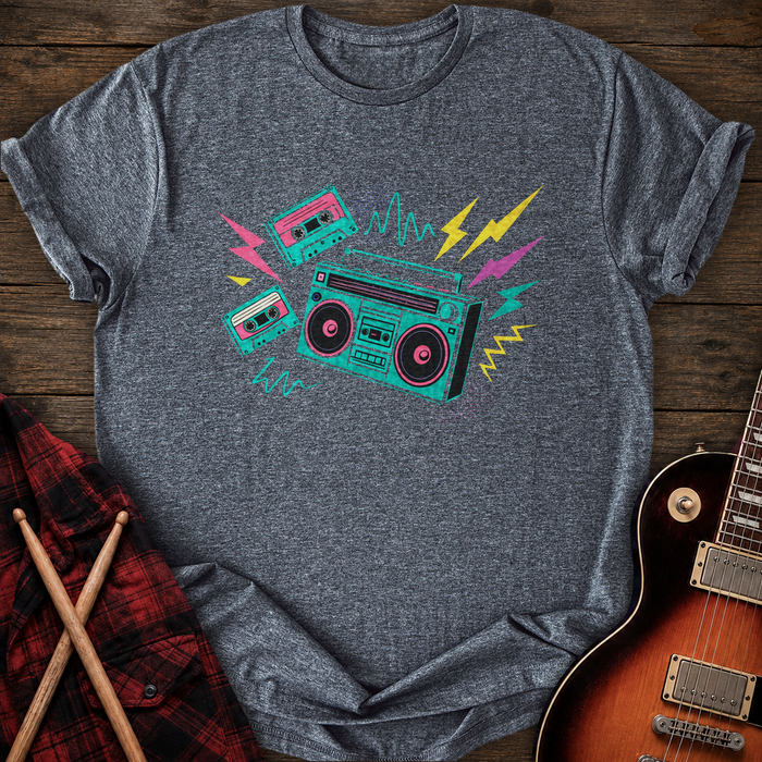 SOUNDOSE Boombox T-Shirt — Dark Heather t-shirt