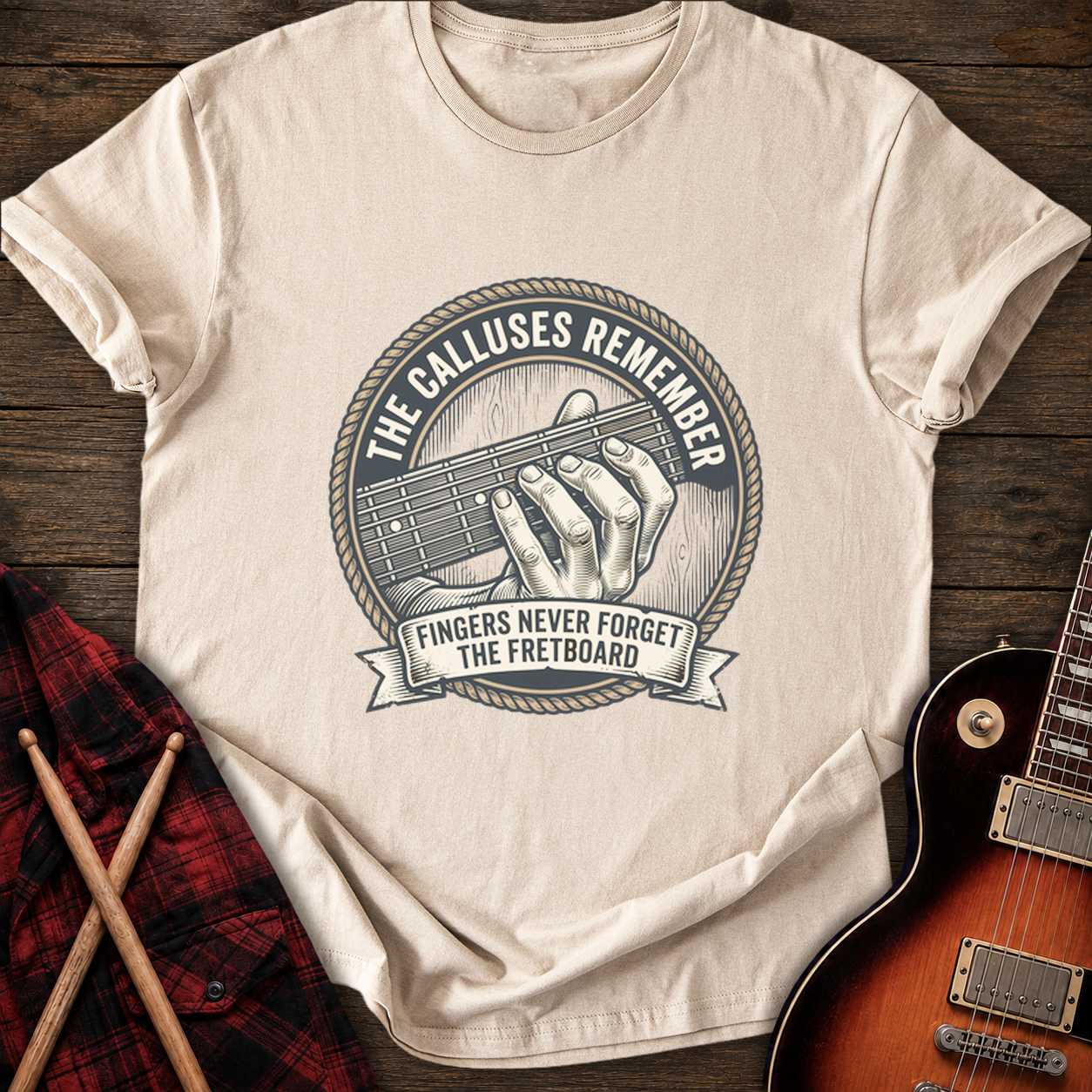 SOUNDOSE Calluses Remember T-Shirt — Sand t-shirt