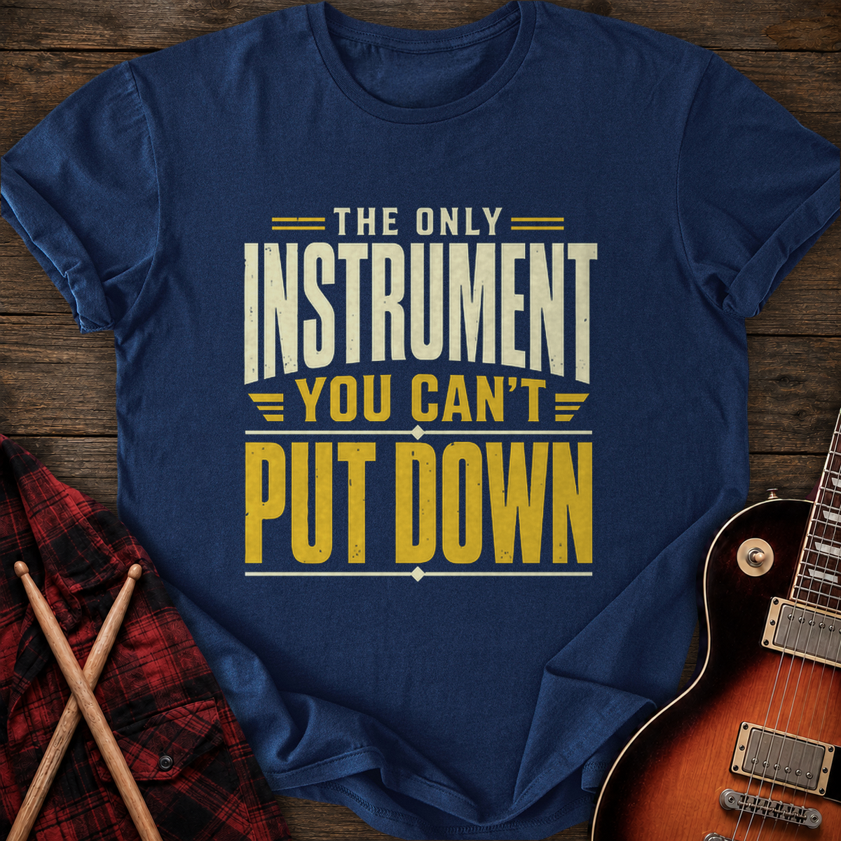SOUNDOSE Can't Put Down T-Shirt — Navy t-shirt