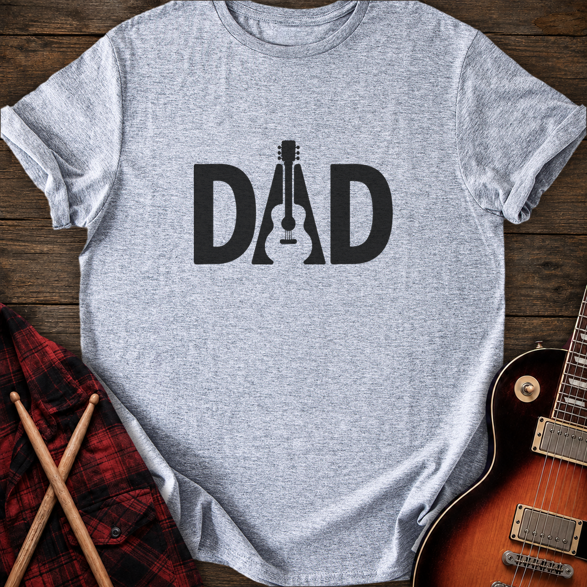 SOUNDOSE Dad Acoustic T-Shirt — Sport Grey t-shirt