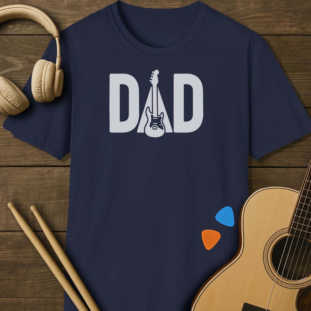 SOUNDOSE Dad Electric T-Shirt — Navy t-shirt