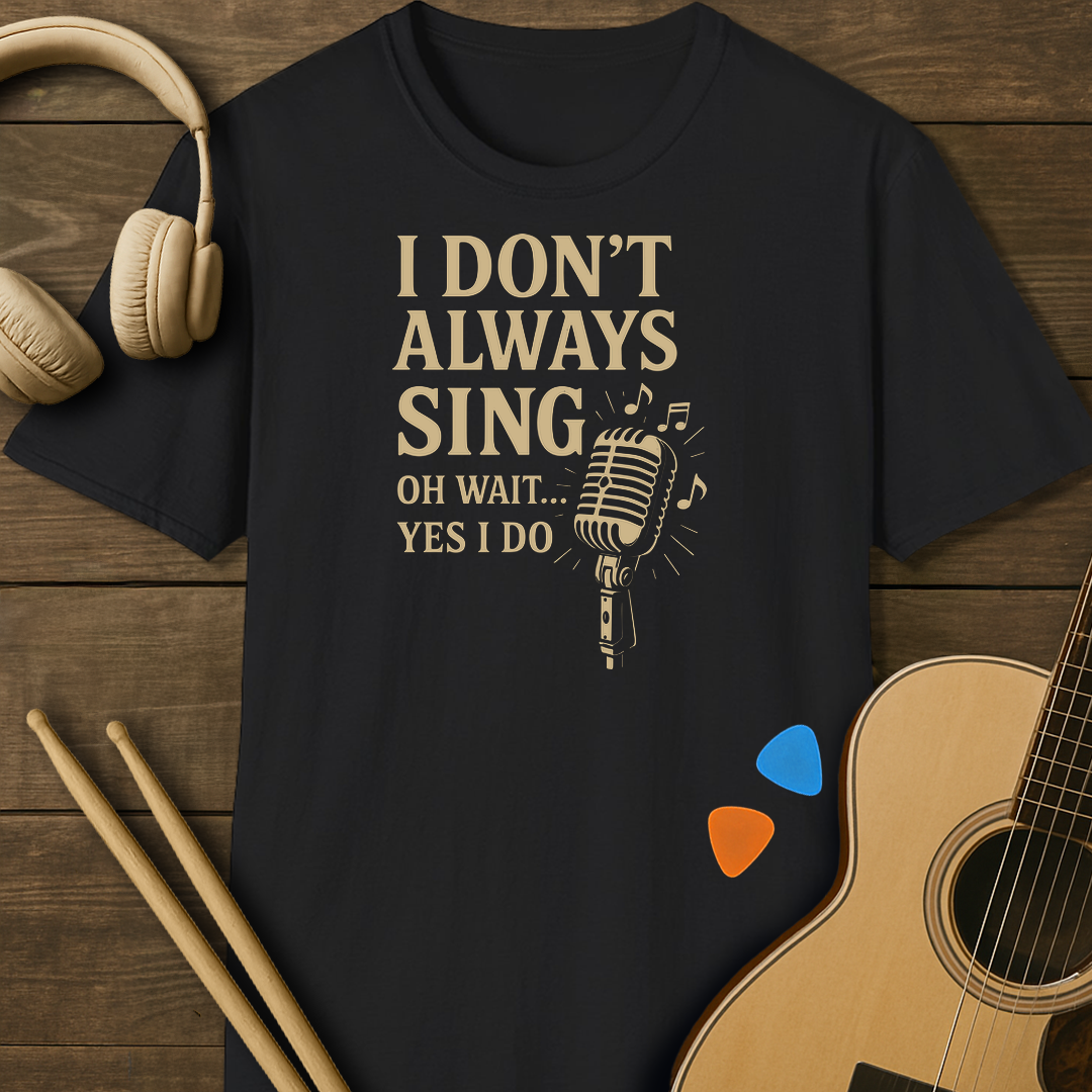 SOUNDOSE Don't Sing T-Shirt — Black t-shirt