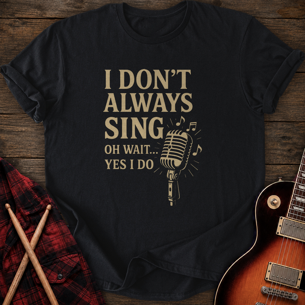 SOUNDOSE Don't Sing T-Shirt — Black t-shirt