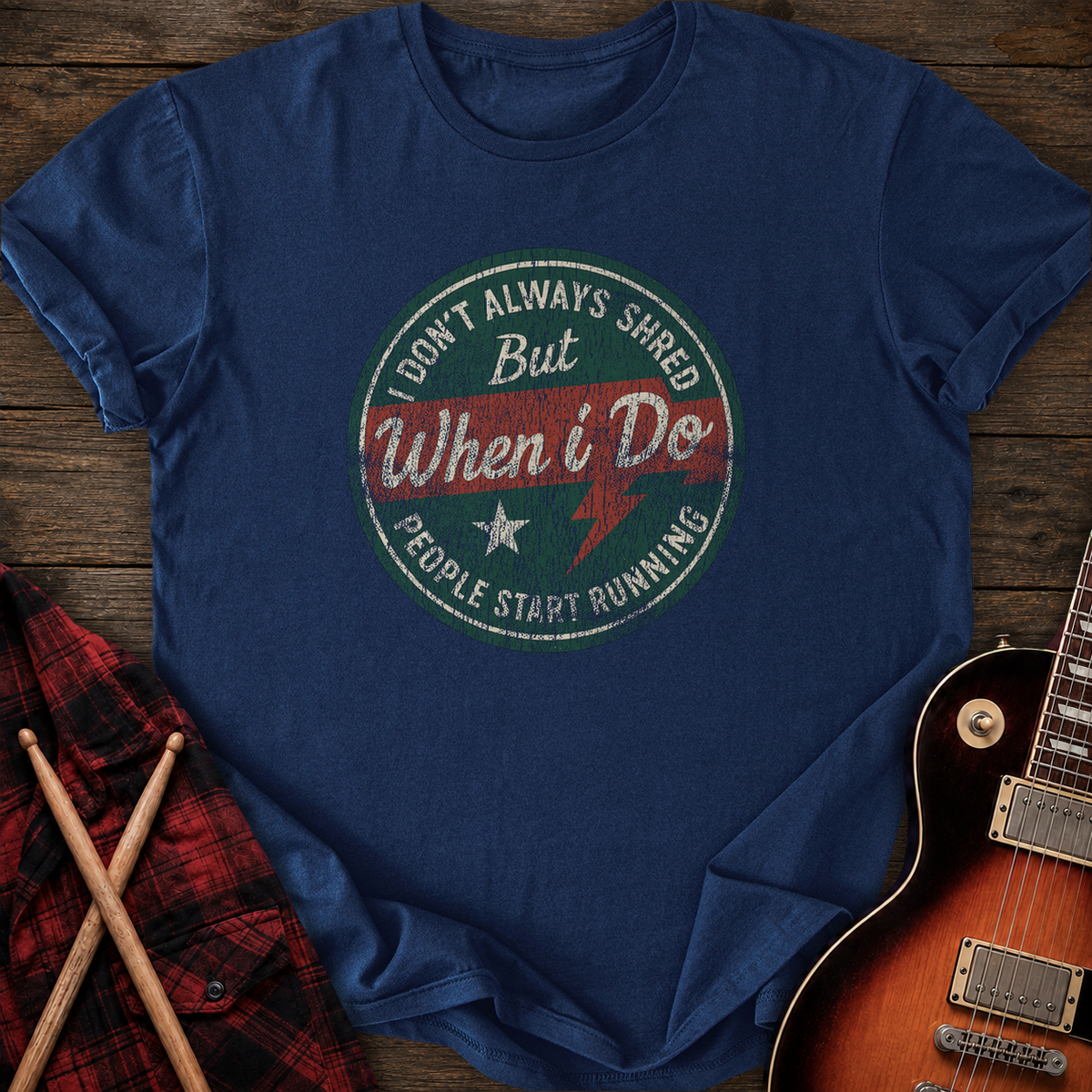 SOUNDOSE Dont Shread T-Shirt — Navy t-shirt