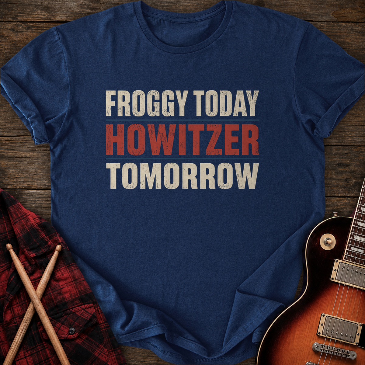 SOUNDOSE Froggy Today T-Shirt — Navy t-shirt