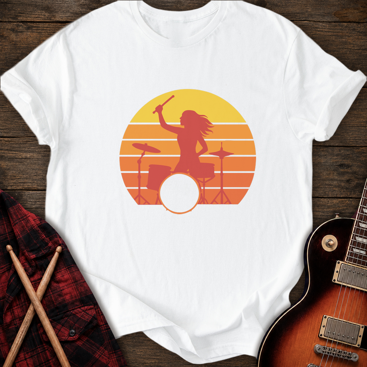 SOUNDOSE Girl Groove T-Shirt — White t-shirt