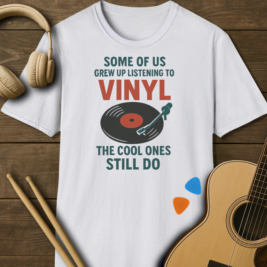 SOUNDOSE Grew on Vinyl T-Shirt — White t-shirt