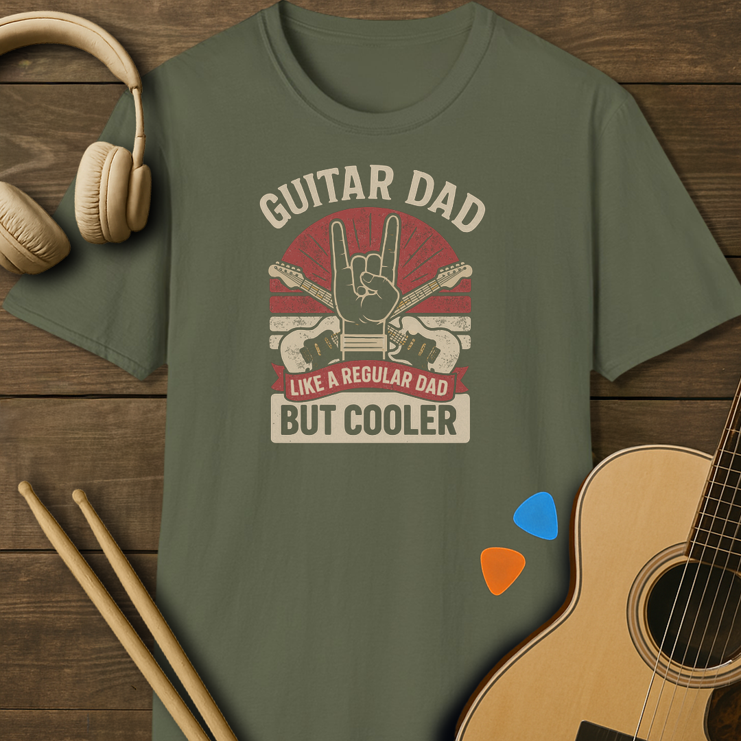 SOUNDOSE Guitar Dad T-Shirt — Military Green t-shirt