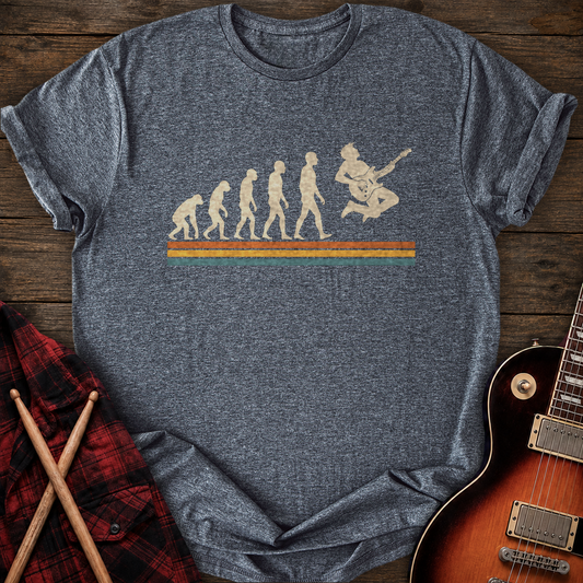 SOUNDOSE Guitar Evolution T-Shirt — Dark Heather t-shirt