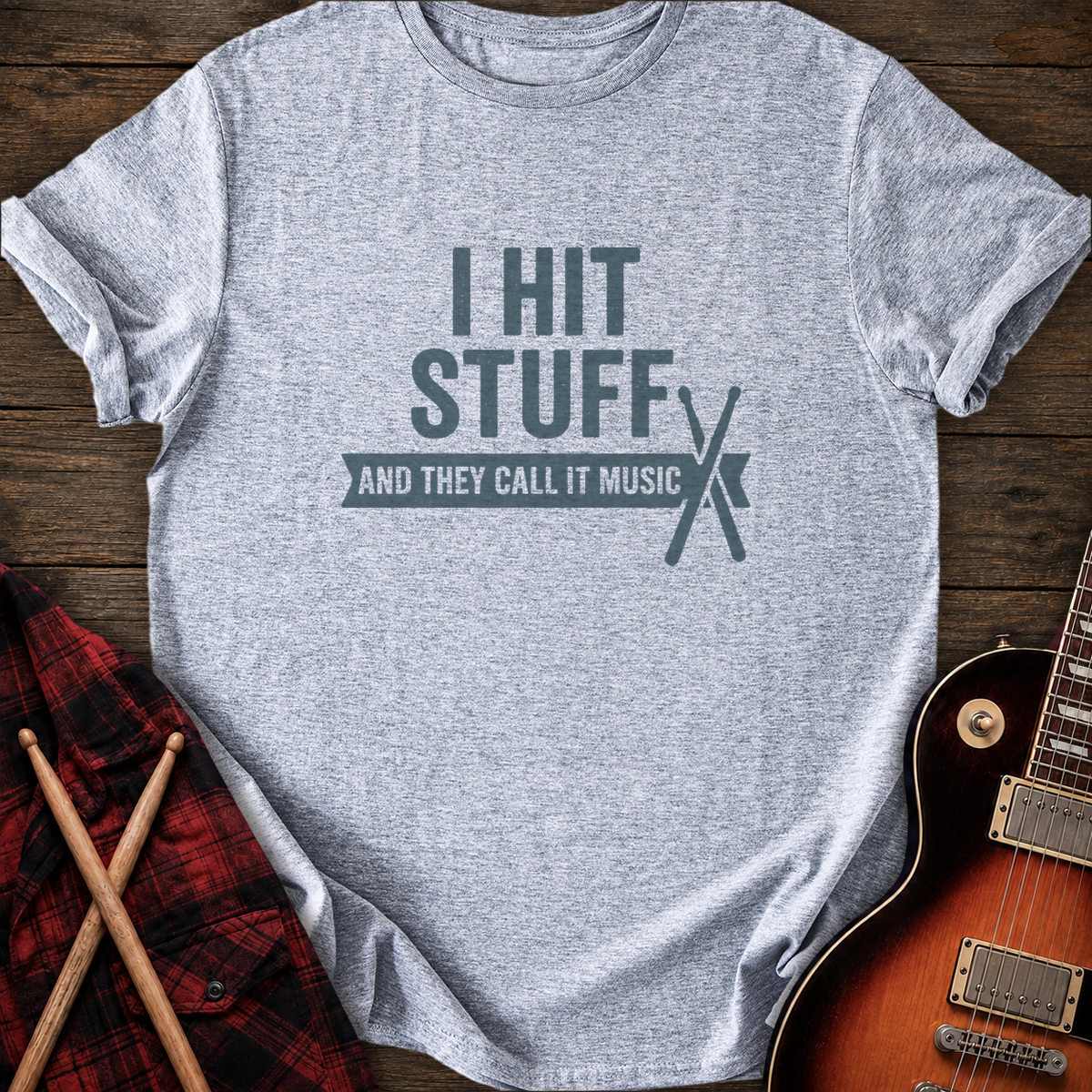 SOUNDOSE Hit Stuff T-Shirt — Sport Grey t-shirt