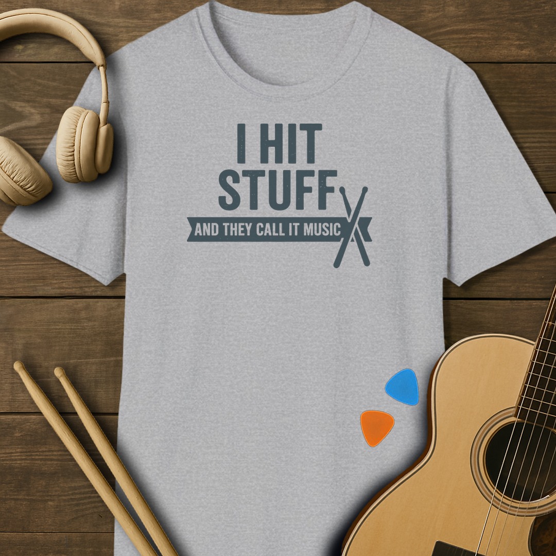 SOUNDOSE Hit Stuff T-Shirt — Sport Grey t-shirt