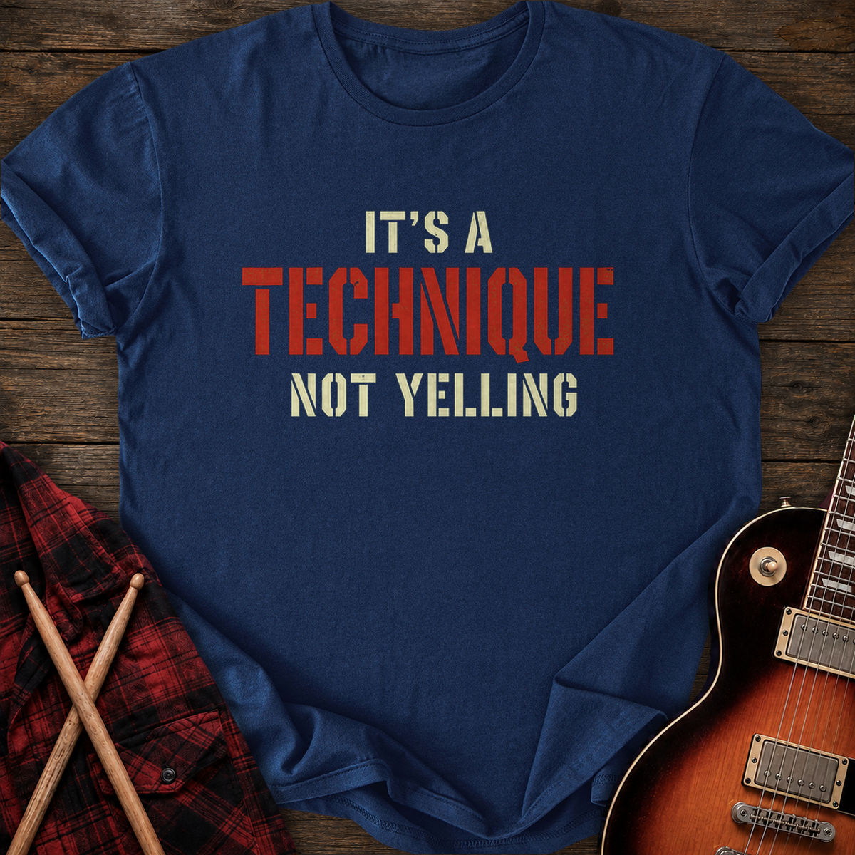 SOUNDOSE Not Yelling T-Shirt — Navy t-shirt