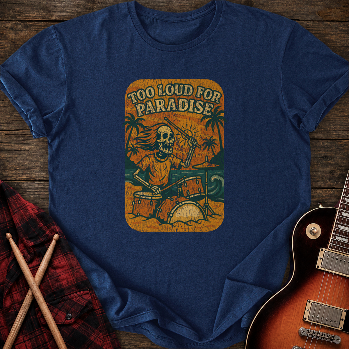 SOUNDOSE Paradise Loud T-Shirt — Navy t-shirt