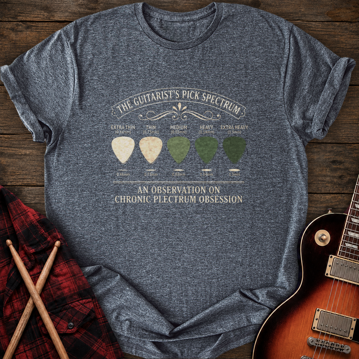 SOUNDOSE Pick Spectrum T-Shirt — Dark Heather t-shirt