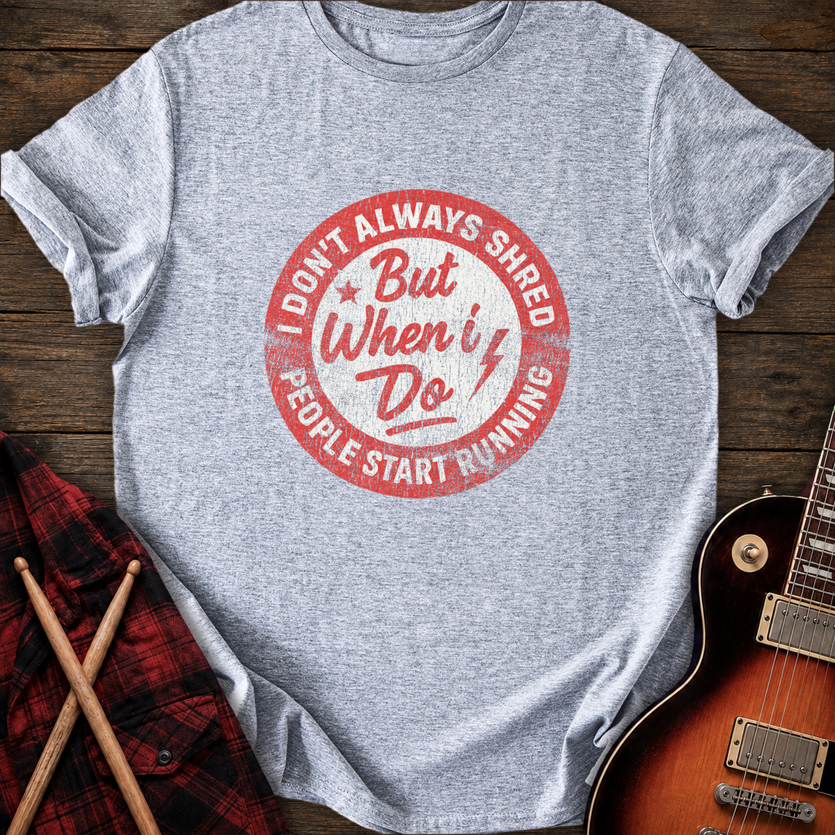 SOUNDOSE Shread T-Shirt — Sport Grey t-shirt