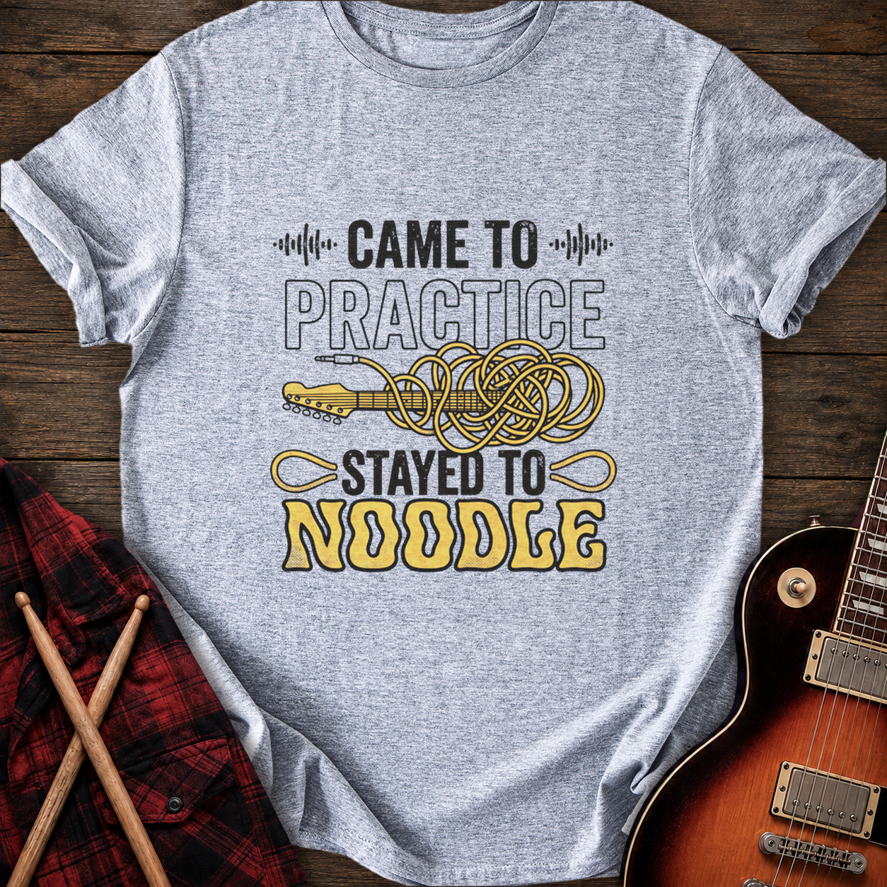 SOUNDOSE Stayed To Noodle T-Shirt — Sport Grey t-shirt
