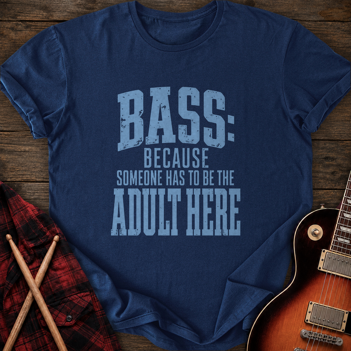 SOUNDOSE The Adult Here T-Shirt — Navy t-shirt