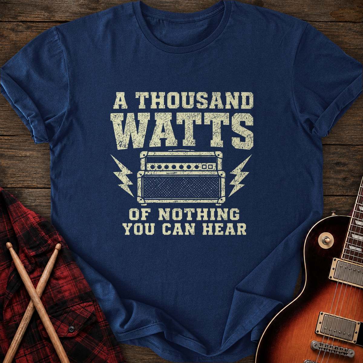 SOUNDOSE Thousand Watts T-Shirt — Navy t-shirt