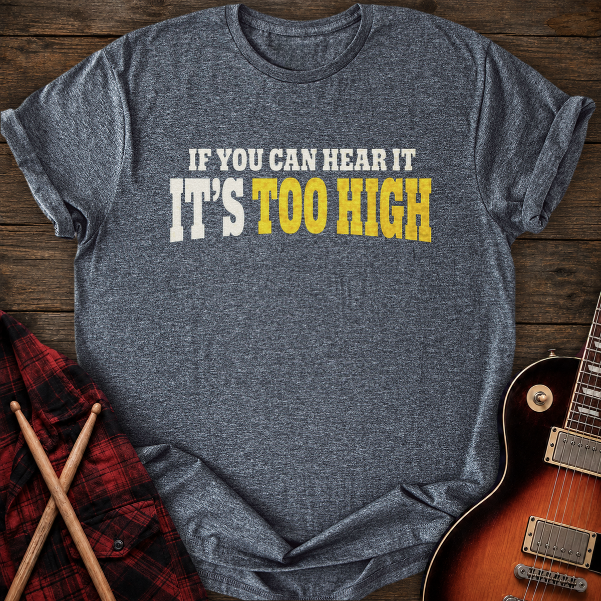 SOUNDOSE Too High T-Shirt — Dark Heather t-shirt