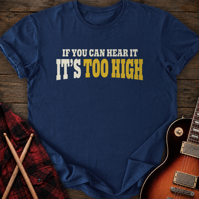 SOUNDOSE Too High T-Shirt — Navy t-shirt