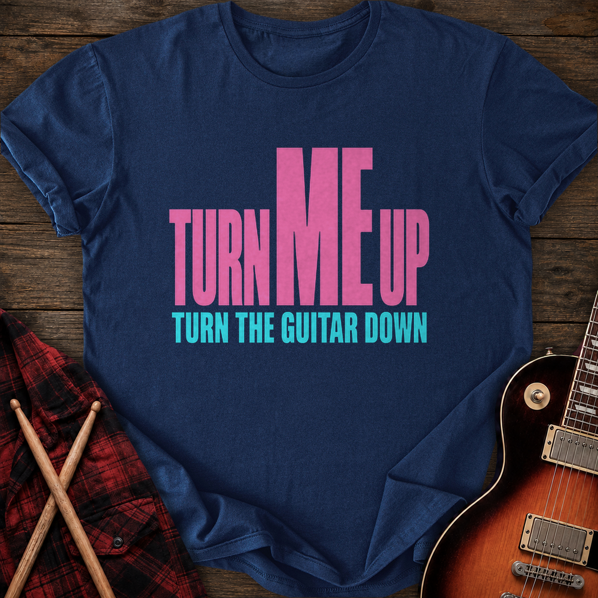 SOUNDOSE Turn Me Up T-Shirt — Navy t-shirt