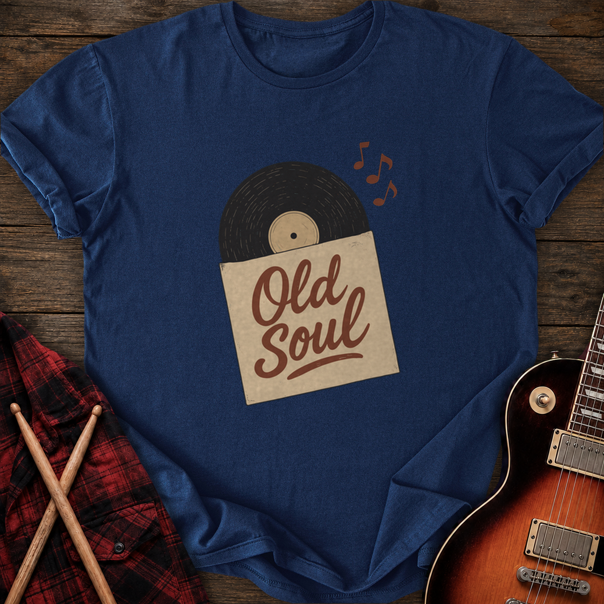 SOUNDOSE Vinyl Soul T-Shirt — Navy t-shirt
