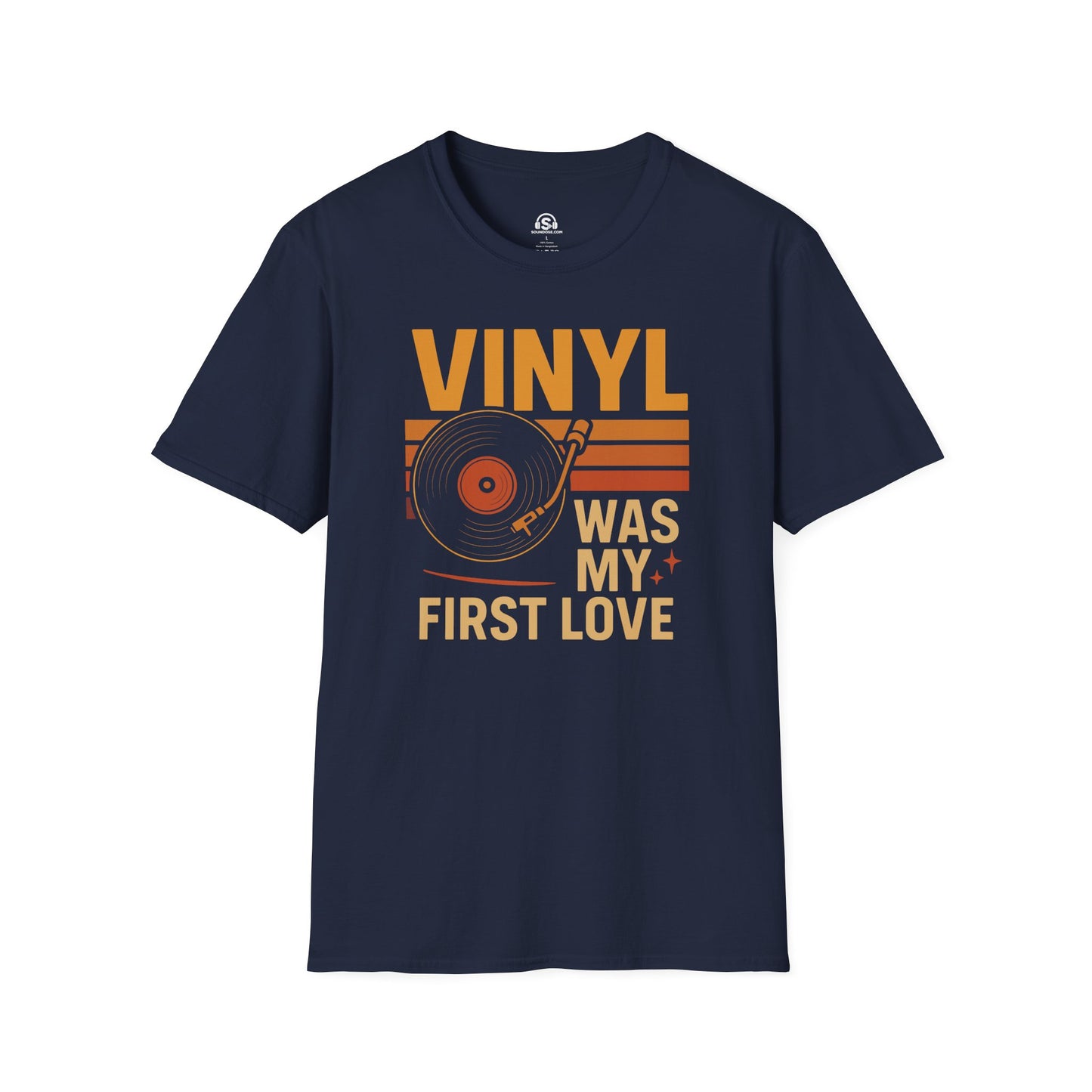 Vintage Love T-Shirt – Navy front view
