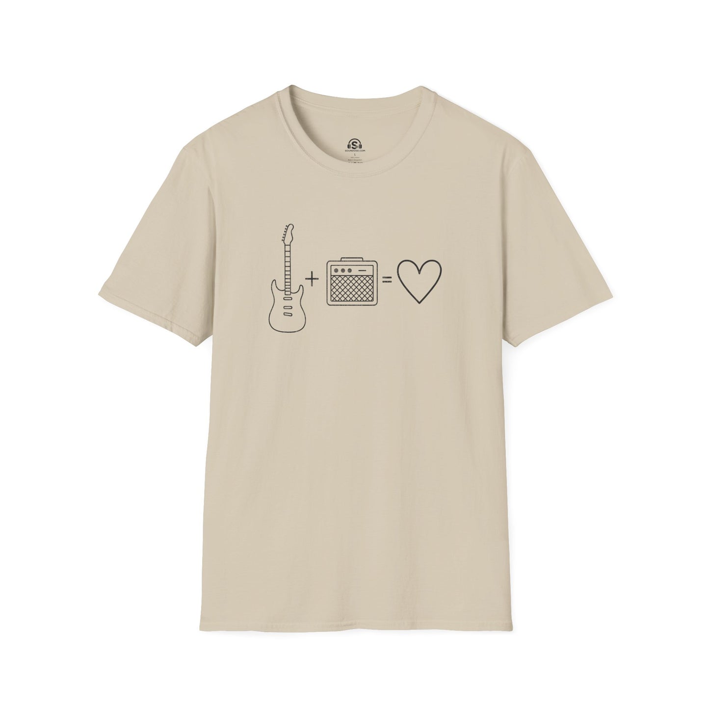 Electric Love T-Shirt – Sand front view