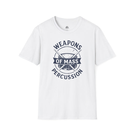 Mass Percussion T-Shirt – White front view
