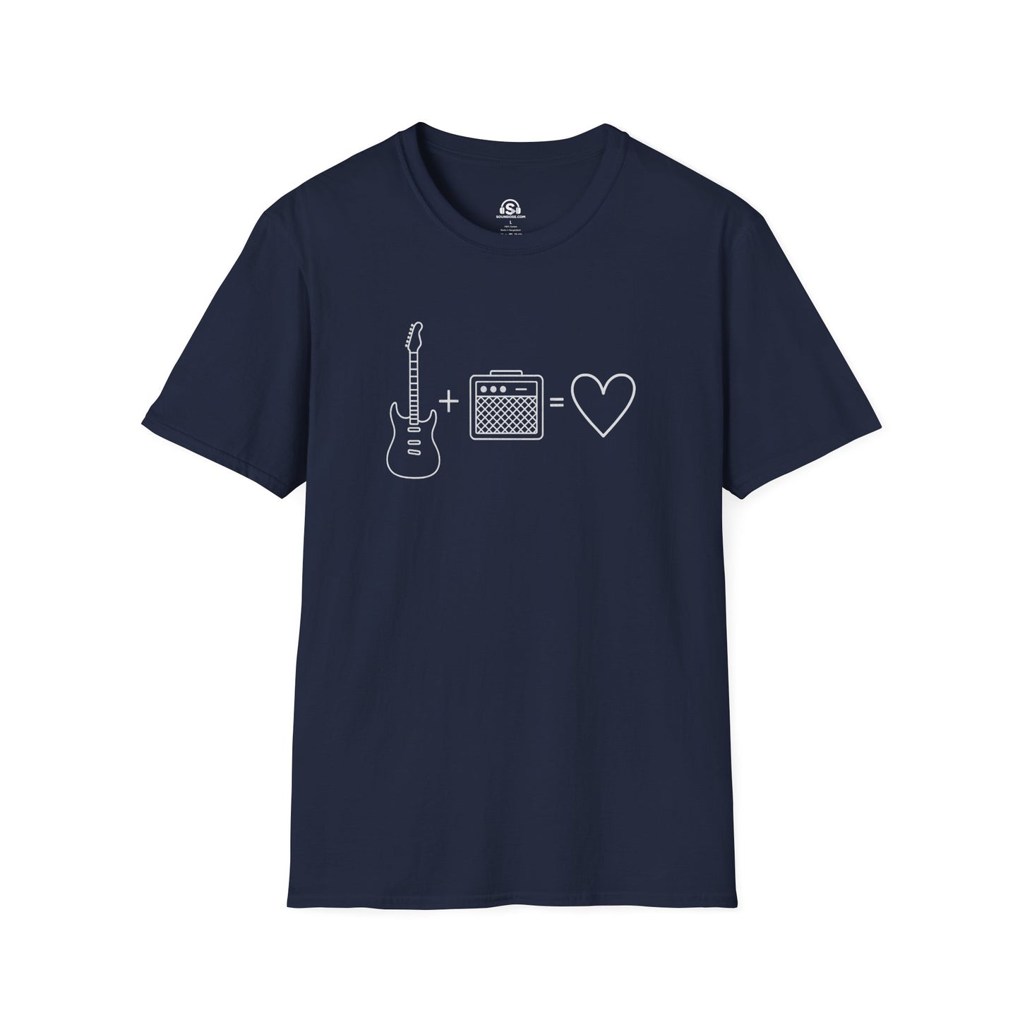 Electric Love T-Shirt – Navy front view