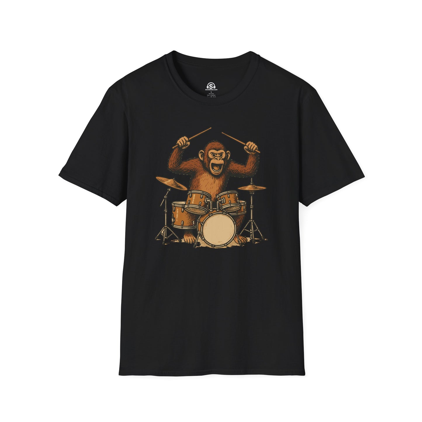 Monkey Drummer T-Shirt