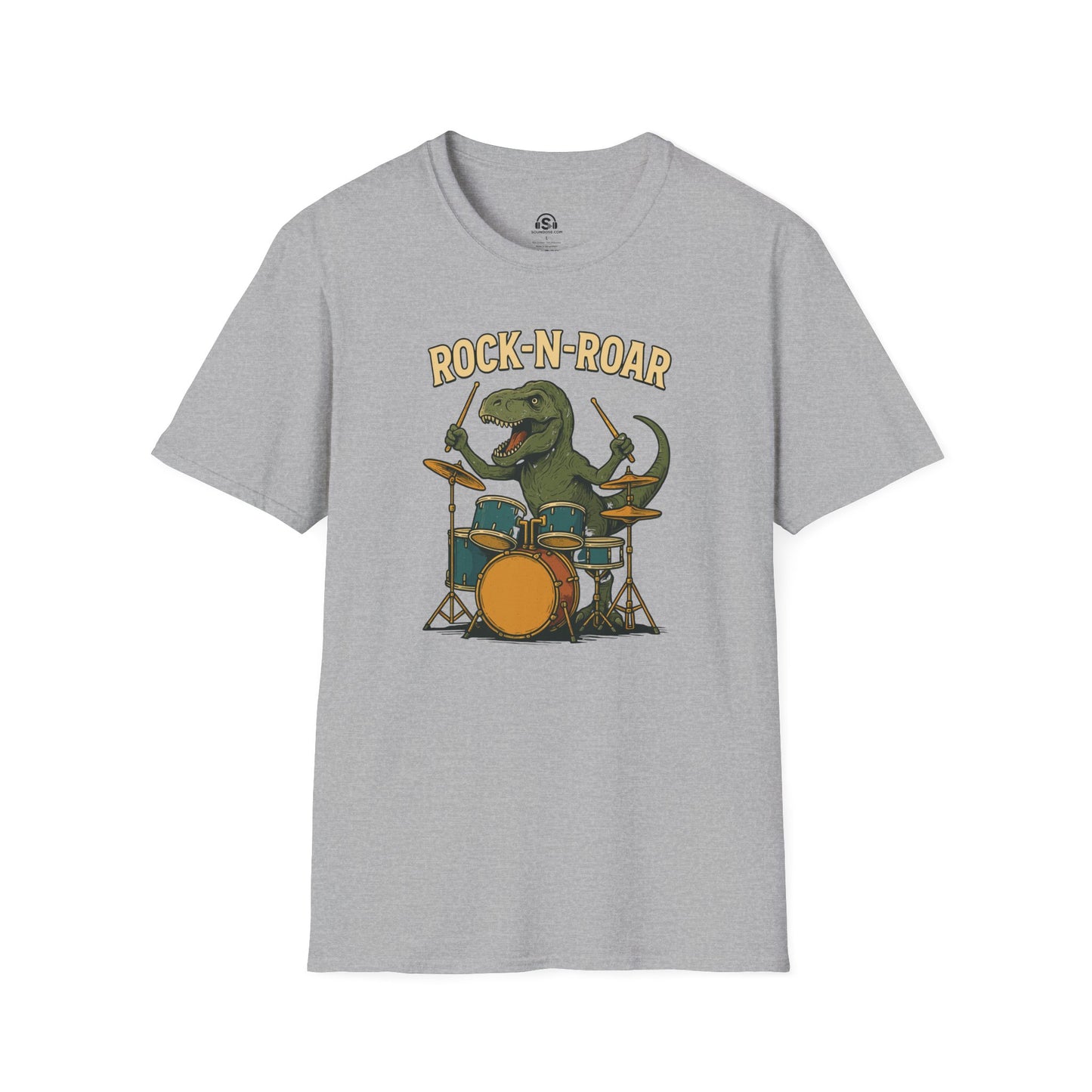 Rock-N-Roar T-Shirt – Sport Grey front view