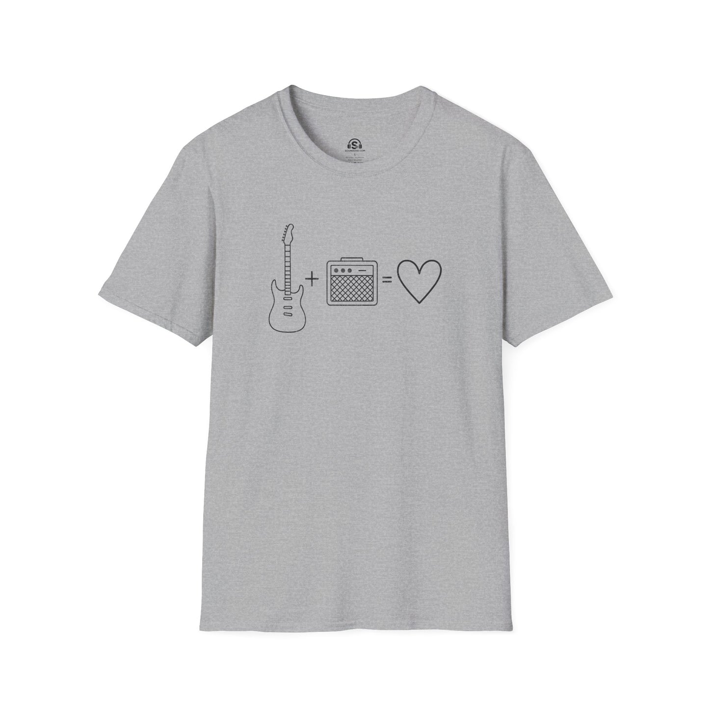 Electric Love T-Shirt – Sport Grey front view