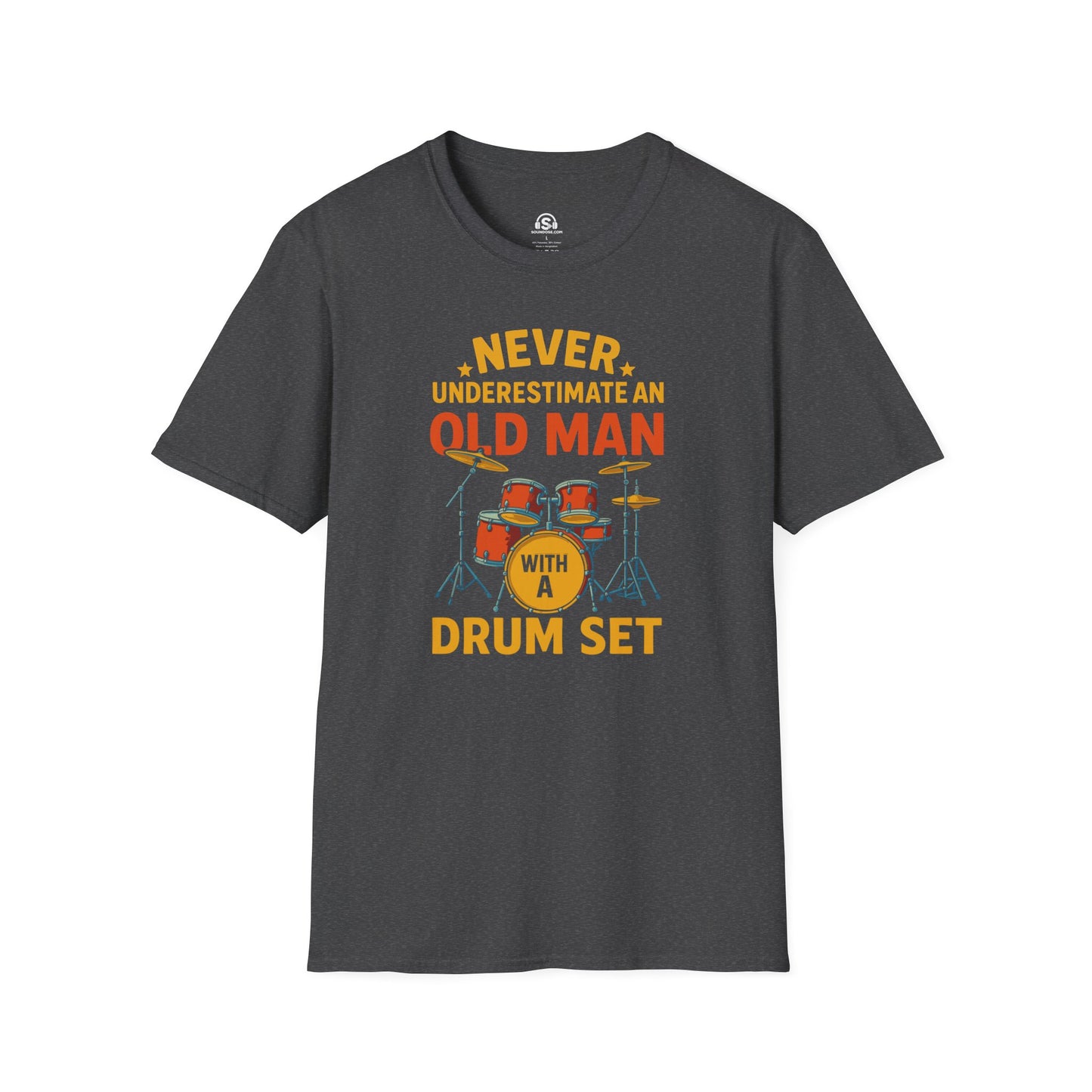 Old Man T-Shirt – Dark Heather front view