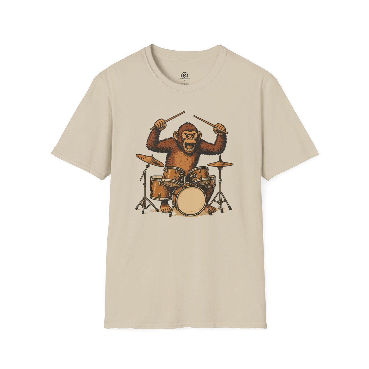 Monkey Drummer T-Shirt