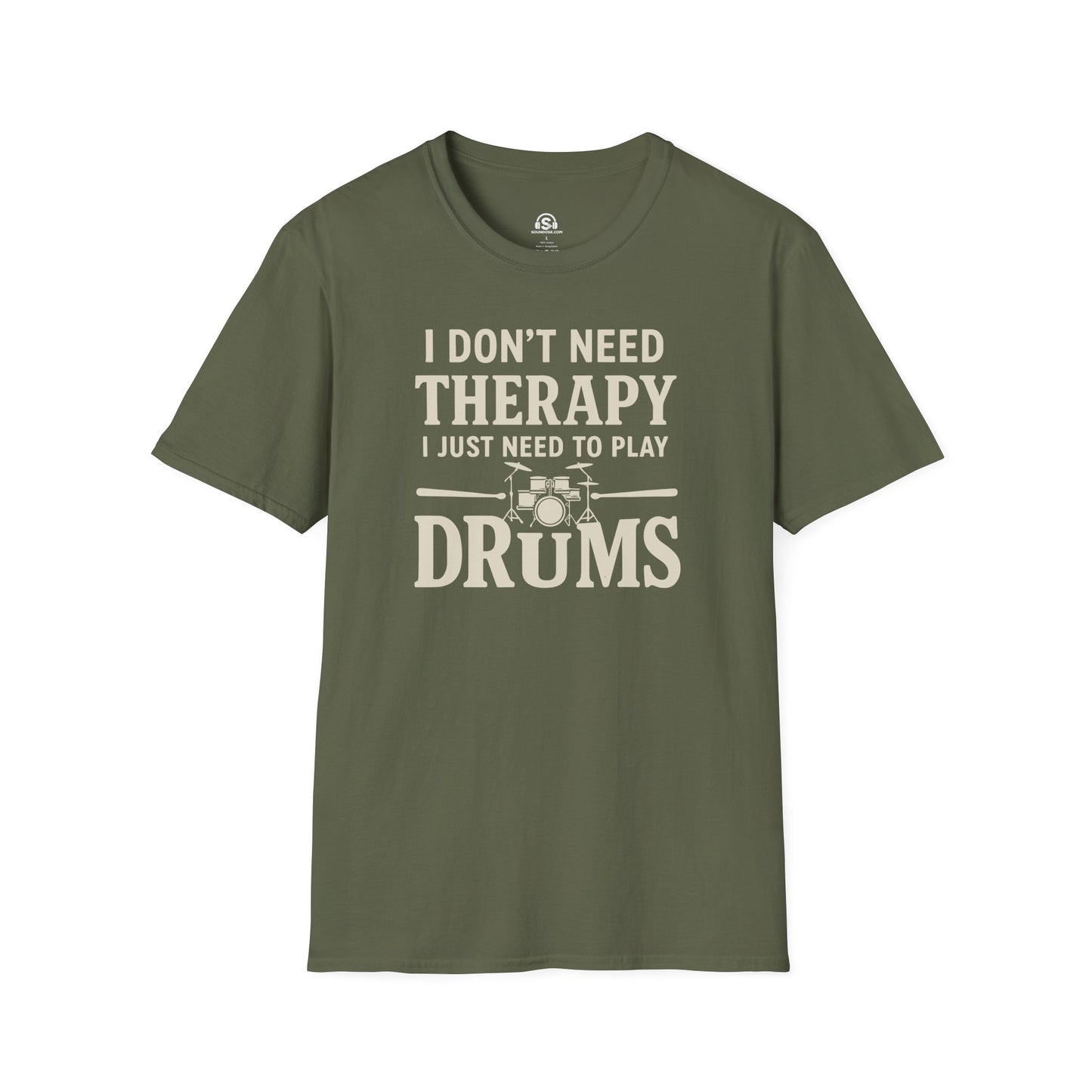 Therapy T-Shirt – Military Green front view