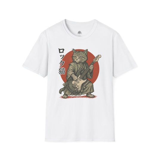 Cat Rock T-Shirt – White front view