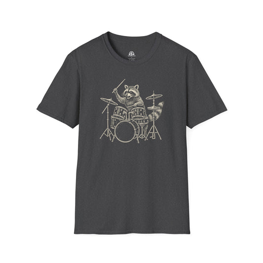 Raccoon Drummer T-Shirt